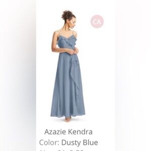 Azazie Kendra Bridemaids Dress - Dusty Blue